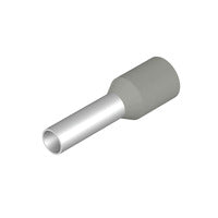 Weidmuller Wire-end ferrule, plastic collar, grey, 10mm