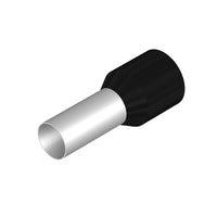 Weidmuller Wire-end ferrule, insulated, black, 16mm