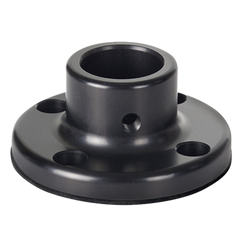 Werma Base for tube, black, Ø 70mm, (H) 31mm