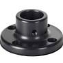 Werma Base for tube, black, Ø 70mm, (H) 31mm Werma