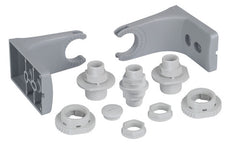 Werma Fixing bow, 2-tier, grey, 35 x 48mm
