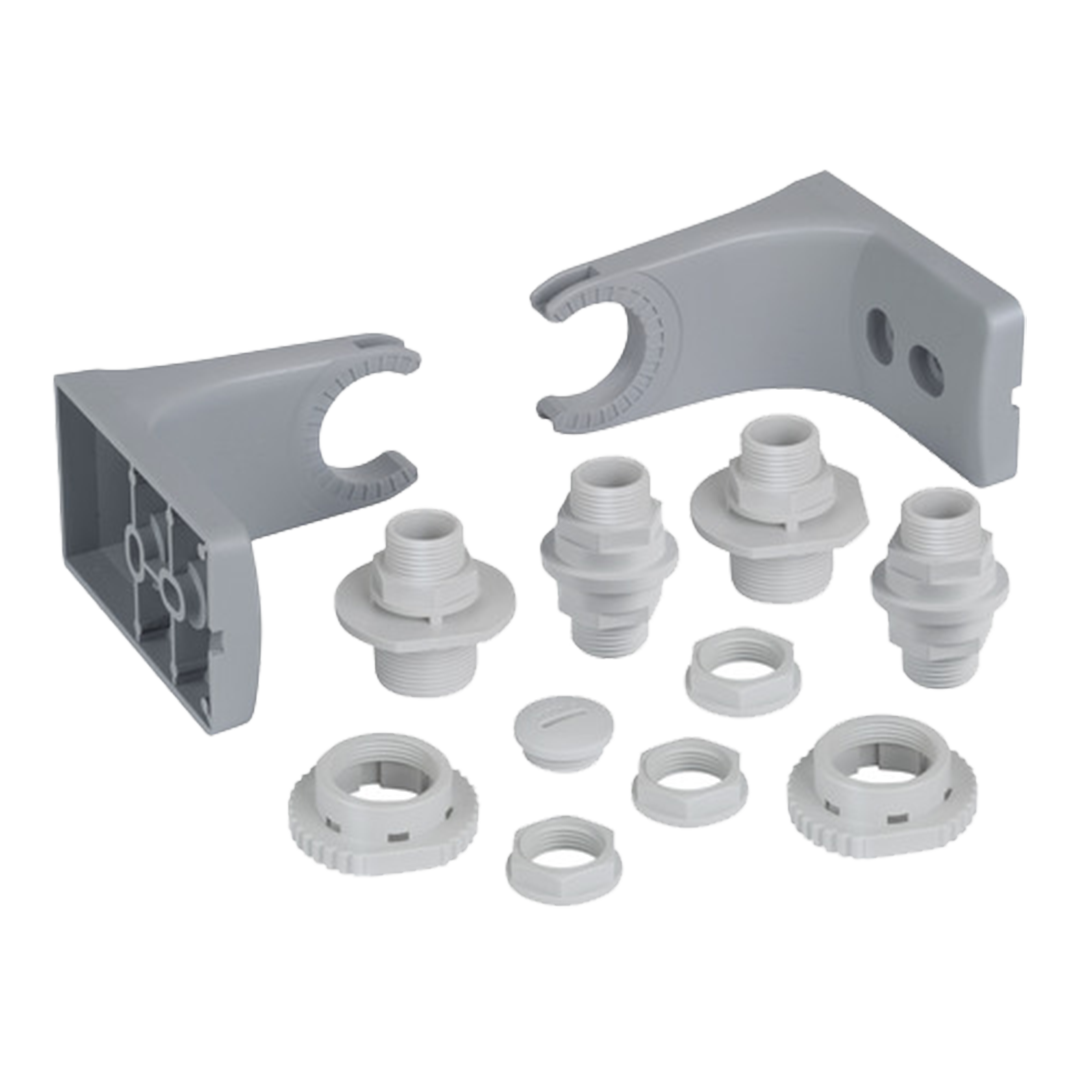 Werma Fixing bow, 3-tier, grey, 35 x 48mm