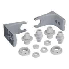 Werma Fixing bow, 3-tier, grey, 35 x 48mm