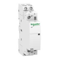 Schneider Contactor, 2-pole, 2NO, 230 - 240VAC coil, 16A Schneider Electric