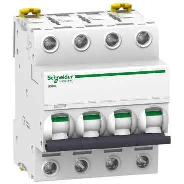 Schneider Miniature circuit-breaker, 4-pole, 6kA, 63A