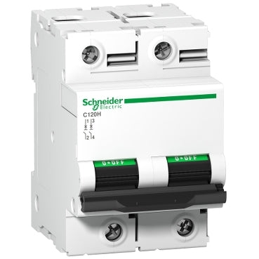 Schneider Miniature circuit-breaker, C-curve, 2-pole, 15kA, 80A