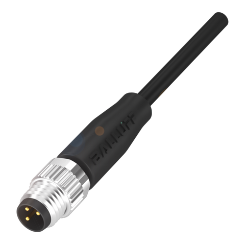 Balluff Cordset, M8 male 0deg A-code, 3-pin, 5m Balluff