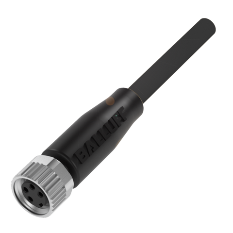 Balluff Cordset, M8 female 0deg A-code, 4-pin, 5m