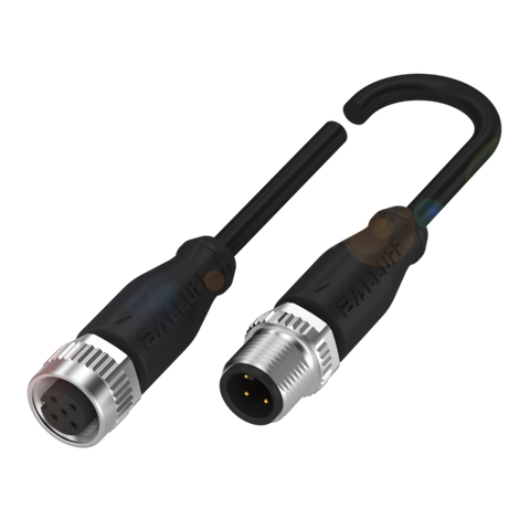 Balluff Cordset, M12 0Â° A-code, female 5-pin / male 4-pin, 1m Balluff