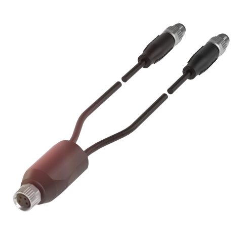 Balluff BCC M314-M313-M313-U2036-0D4 Y-Splitter, black, 0.04m Balluff