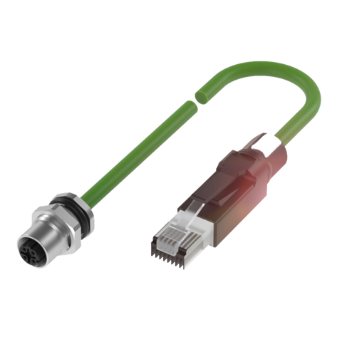 Balluff BCC M415-E834-AG-RP001-050 Bulkhead connector, 4-pin
