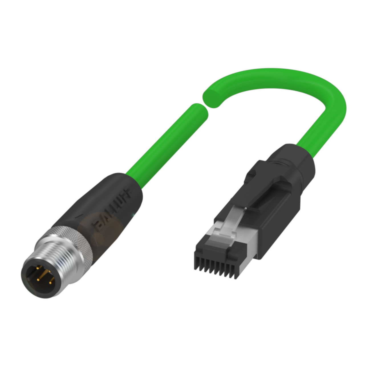 Balluff Cordset, M12 male 0deg D-code 4-pin / RJ45- male 0deg 4-pin, 35m Balluff