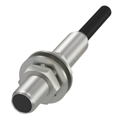 Balluff Inductive standard sensor, PNP, NO, M5, flush, 2m PUR