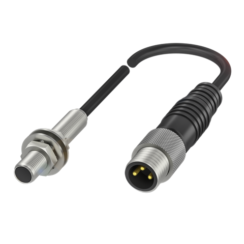 Balluff Inductive standard sensor, PNP, NO, M5, flush, M8 3-pin