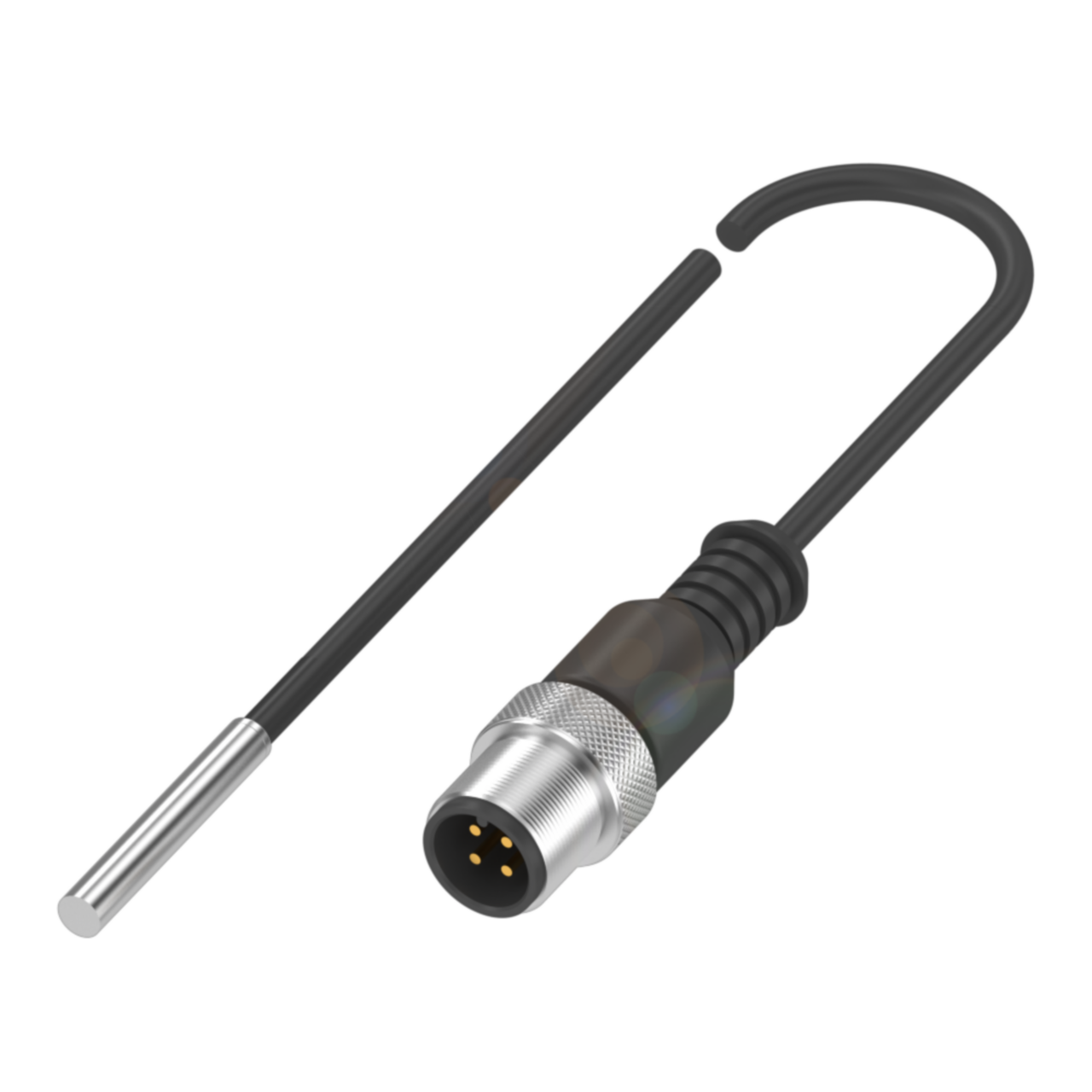 Balluff Inductive standard sensor, PNP, NO, D4.0 flush, M12 4-pin