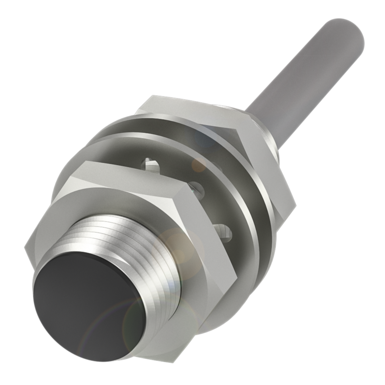Balluff Inductive standard sensor, PNP, NO, M12, flush, 3m PVC