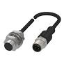 Balluff Inductive standard sensor, PNP, NO, M12, flush, M12 3-pin Balluff