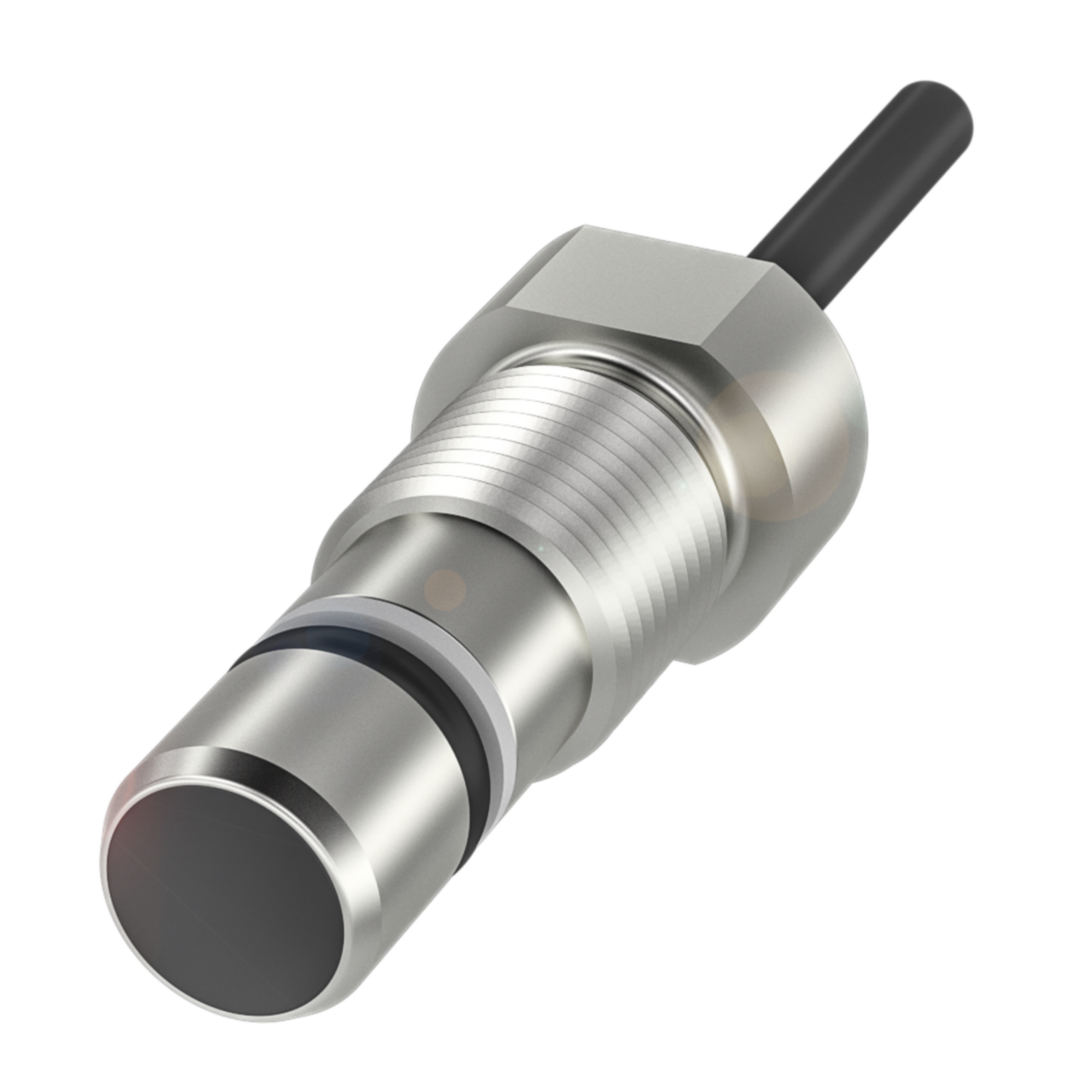 Balluff Pressure-rated inductive sensor, PNP, NO, M12, flush, 3m PUR Balluff