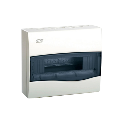 IDE Surface DB, transparent window, 1x12 DIN, 228x264x99mm IDE