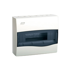 IDE Surface DB, transparent window, 1x12 DIN, 228x264x99mm IDE