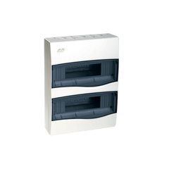 IDE Surface DB, transparent window, 2x12, DIN, 353x264x99mm