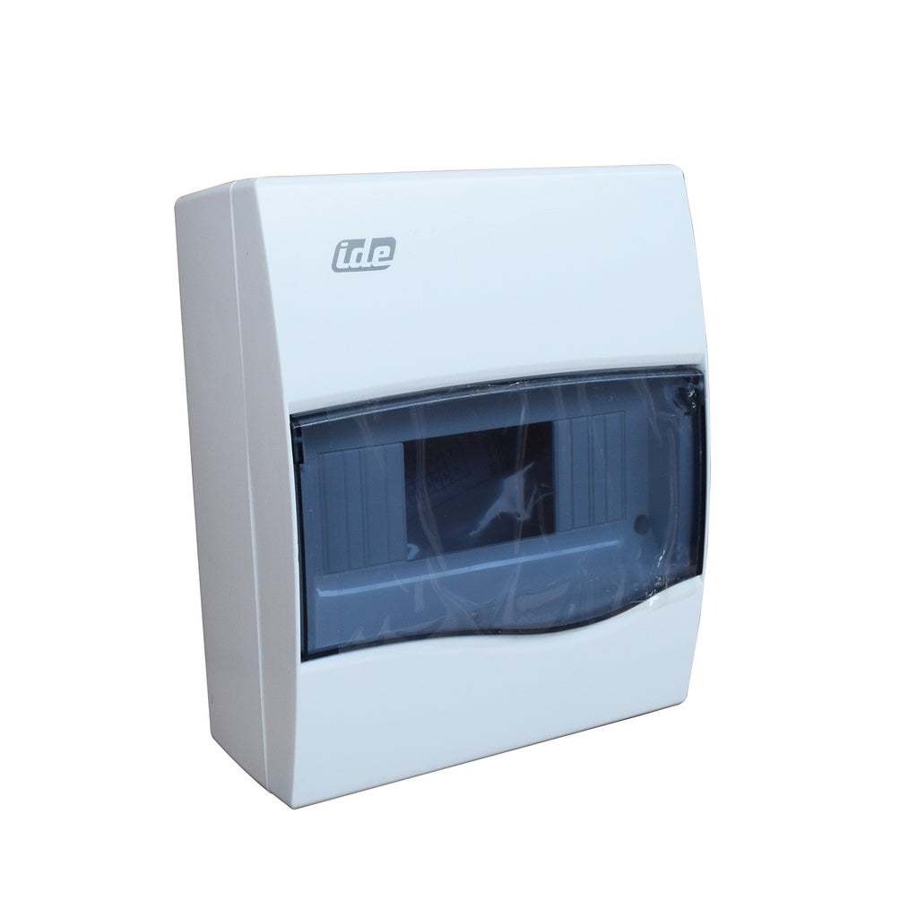 IDE Surface DB, transparent window, 1x8, DIN, 228x191x99 IDE