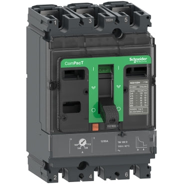Schneider Circuit breaker, TMD trip unit, 3-pole, 70kA/415VAC, 100A