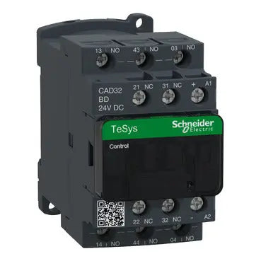 Schneider TeSys D Control relay, 3NO+2NC, 24VDC std coil