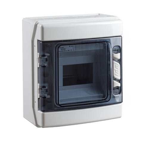 IDE Distribution box, watertight, 1x6, DIN, 231x202x113mm