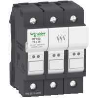 Schneider Fuse carrier, 3-pole, 10 x 38mm, 32A Schneider Electric