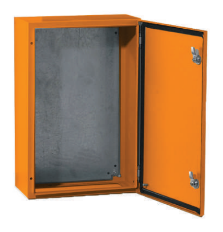 Flexbox Enclosure, m/steel, orange, 400x500x200mm Flexbox