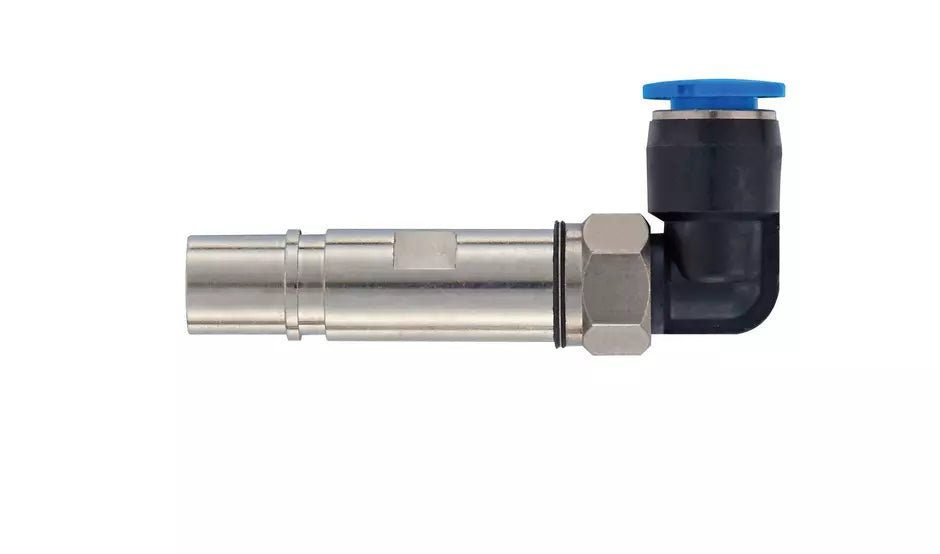 Harting Pneumatic contact w/o shut-off, angled, female, brass
