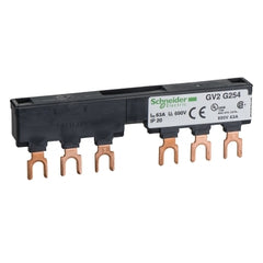 Schneider Comb busbar, 2 tap-offs, 54mm pitch, 63A