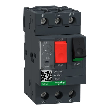 Schneider Motor circuit breaker, th/magnetic, 3-pole, 4 - 6.3A