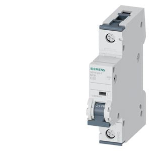 Siemens Miniature circuit breaker, 1-pole, 230/400V, 6kA, 20A