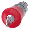 Siemens Emergency stop pushbutton, red, key-operated release