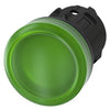 Siemens Indicator light, round, plastic, green, 22mm