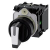 Siemens Selector switch, illuminable, 3 positions, 22mm