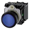 Siemens Illuminated pushbutton, momentary contact, blue, 1NO