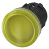 Siemens Indicator light, round, plastic, yellow, 22mm