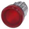 Siemens Indicator light, round, metal, red, 22mm