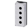 Siemens Enclosure for command devices, grey top, 22mm, 4 hole