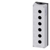 Siemens SIRIUS ACT Enclosure for command devices, 6 hole, grey, Ø22mm