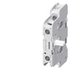 Siemens Auxiliary contact block, 2 contact, snap-on, 3TF6, 1NC + 1NO