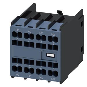 Siemens Auxiliaryswitch block, spring-loaded, 4-pole, 2NO+2NC