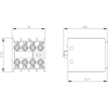 Siemens Auxiliary switch on the front, 1 NO + 3 NC - Dimensioned Drawing