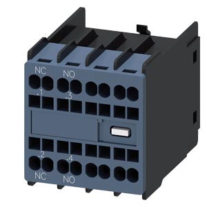 Siemens Auxiliary switch, on the front, spring loaded, 1NO+1NC