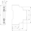 Siemens Auxiliary switch, screw, 1 NO+1 NC - Dimensioned Drawing