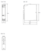 Siemens Analog input module, high speed, 4-wire, 16 bit - Dimensioned Drawing