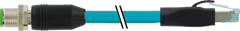 Murr M12 male 0°/ RJ45 male 0°, shielded, 8-pole, 5m